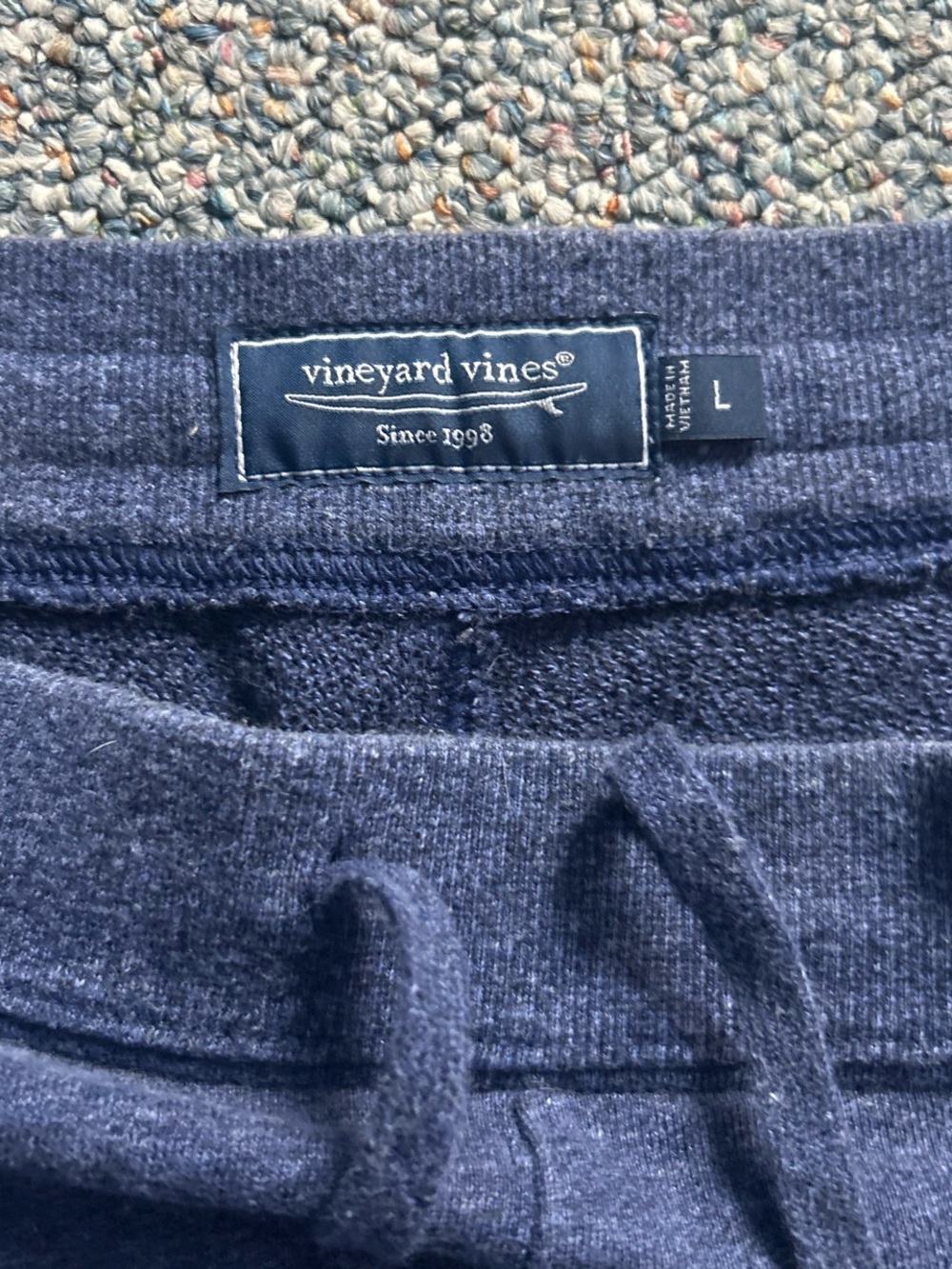 Vineyard Vines Heather Navy Men's Jogger Sweatpants - Picture 5 of 8